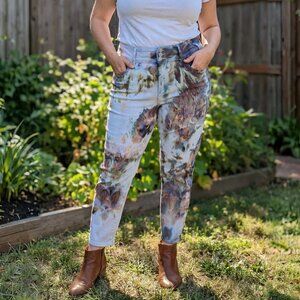 Ice dye jeans | Tie dye | Estimated size US 14